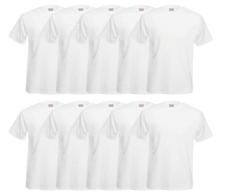 Stichy T-shirts pack of 10 white