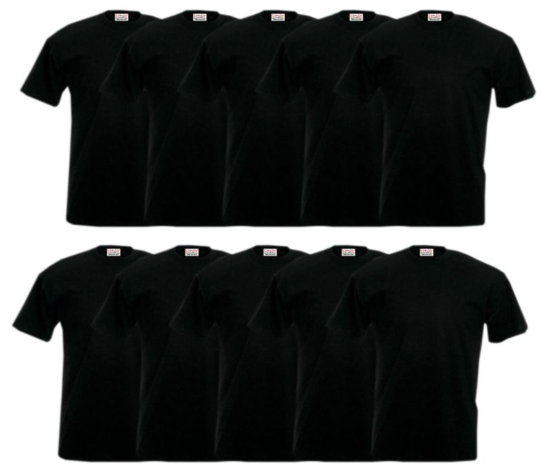 Stichy T-shirts pack of 10 black