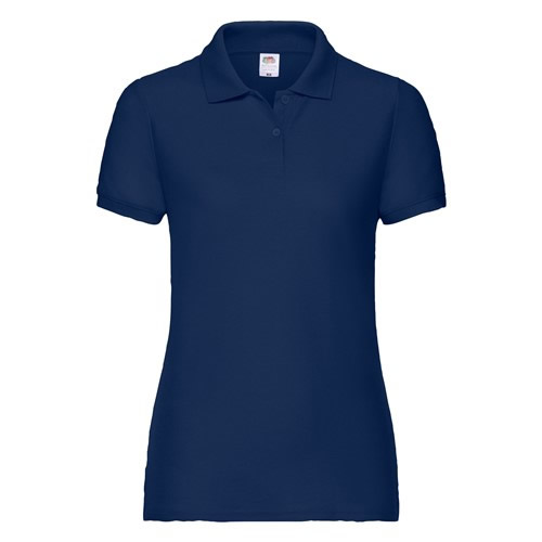 Fruit Of The Loom Ladies Polo Navy