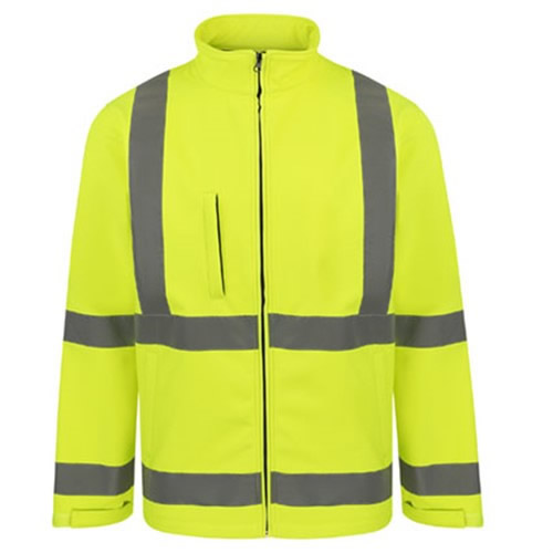 Premium High Visibility Softshell Jacket  KXSSHJ Yellow