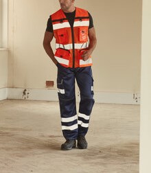 Hi-vis Rip Stop Tool Vest H-73