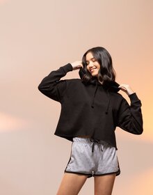 Ladies Cropped Slounge Hoodie ST-ST516