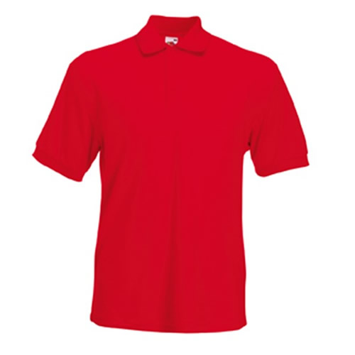 Fruit Of The Loom FotL Heavy Polo Red