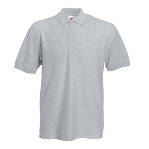Fruit Of The Loom FotL Heavy Polo Heather Grey